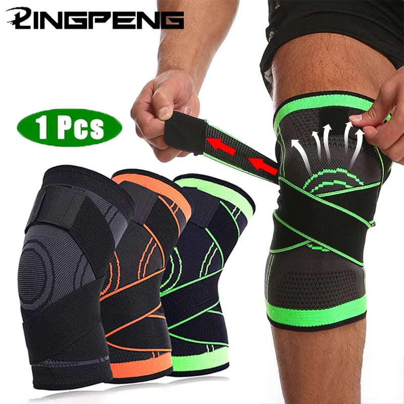 1Pc Knee Brace Knee Sleeve Support for Men and Women Knee Pads for Running, Hiking Meniscus Tear Arthritis Joint Pain Relief